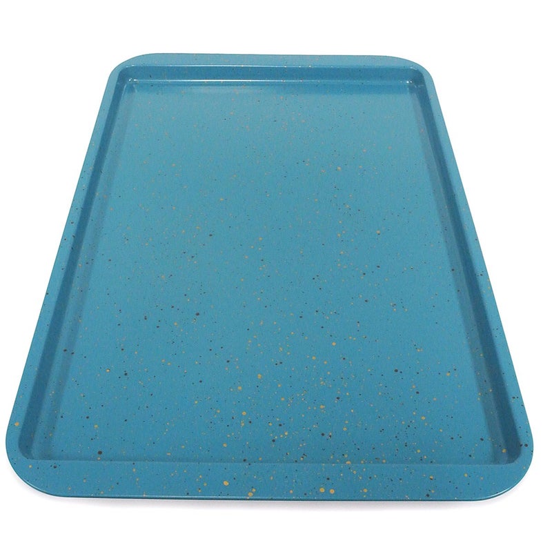 CasaWare Ceramic Coated NonStick Cookie/Jelly Roll Pan 11"x17" (Blue Granite) - Image 4